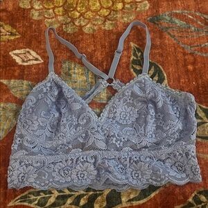 Xhilaration Lace Bralette in Soft Blue